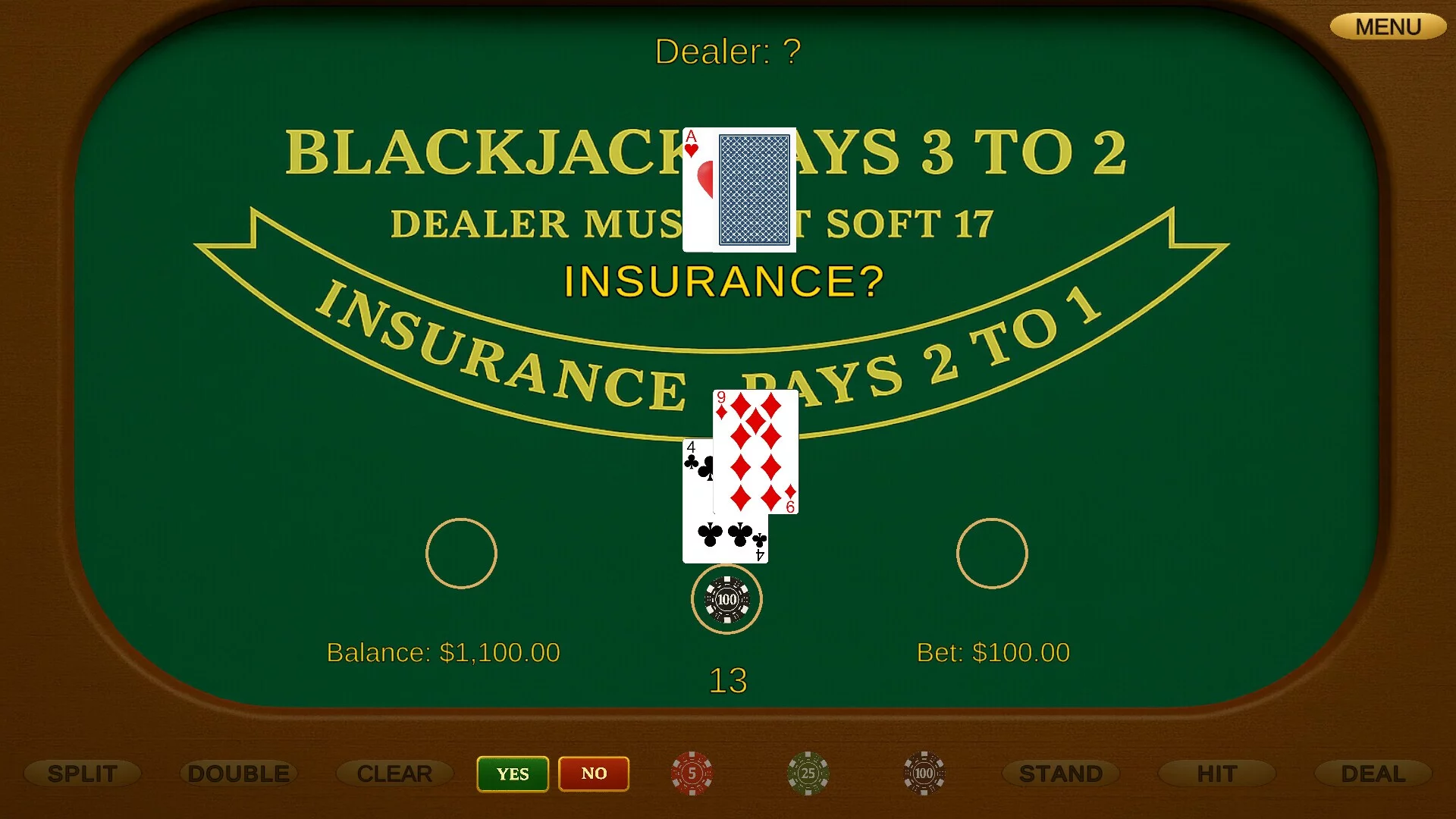 Изображение игры: Classic Blackjack