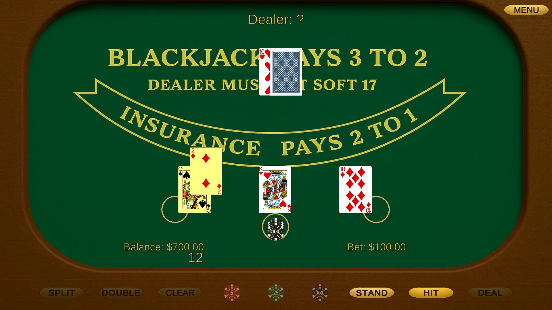 Изображение игры: Classic Blackjack