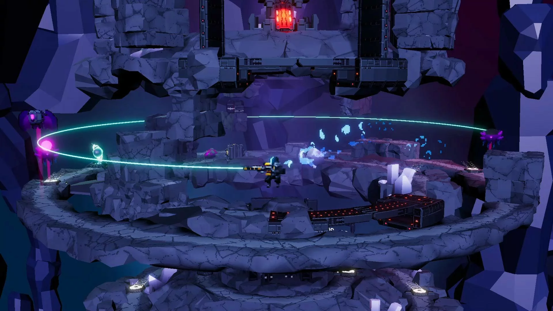 Изображение игры: Orbital Bullet – The 360° Rogue-lite