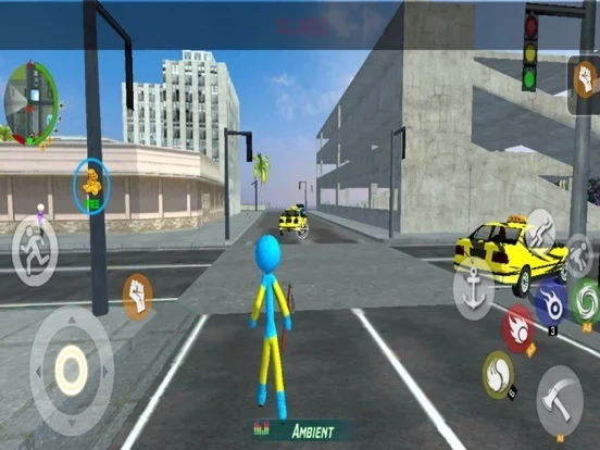 Изображение игры: Stickman Rope Hero Crime City