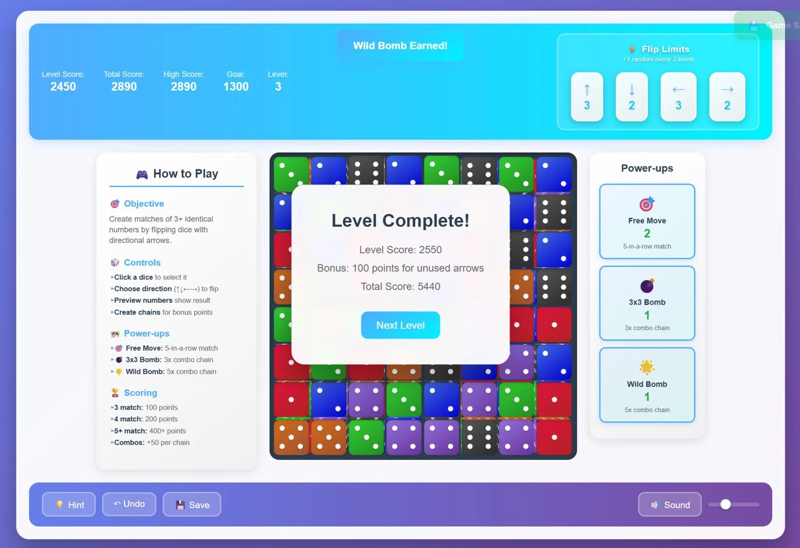 Изображение игры: Flip Dice