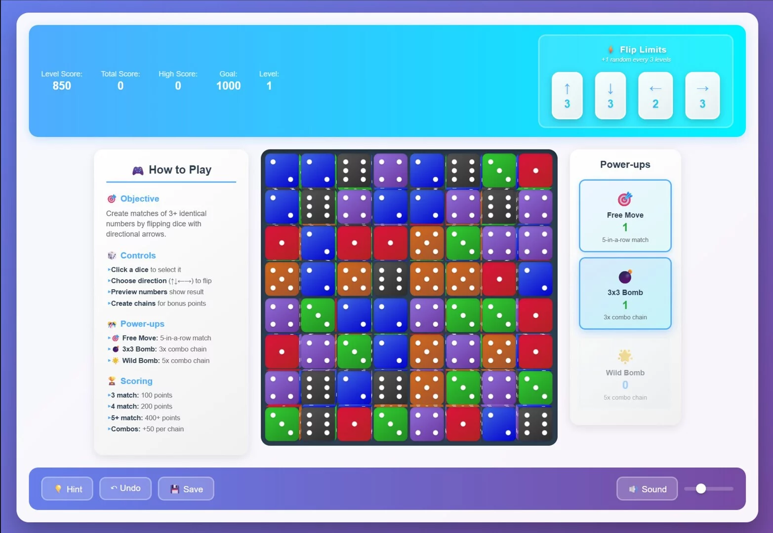 Изображение игры: Flip Dice