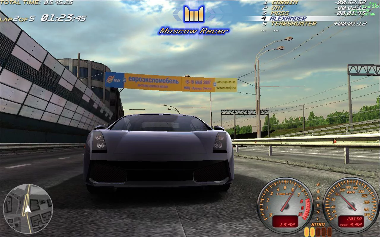 Изображение игры: Moscow Racer
