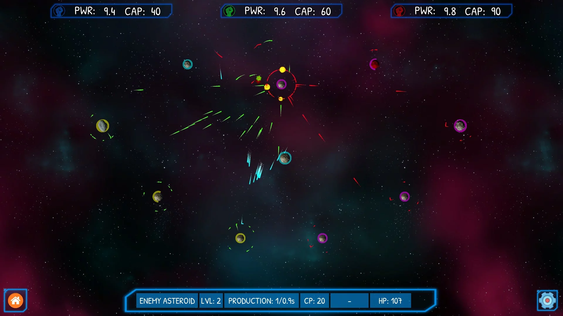 Изображение игры: Asteroid Wars