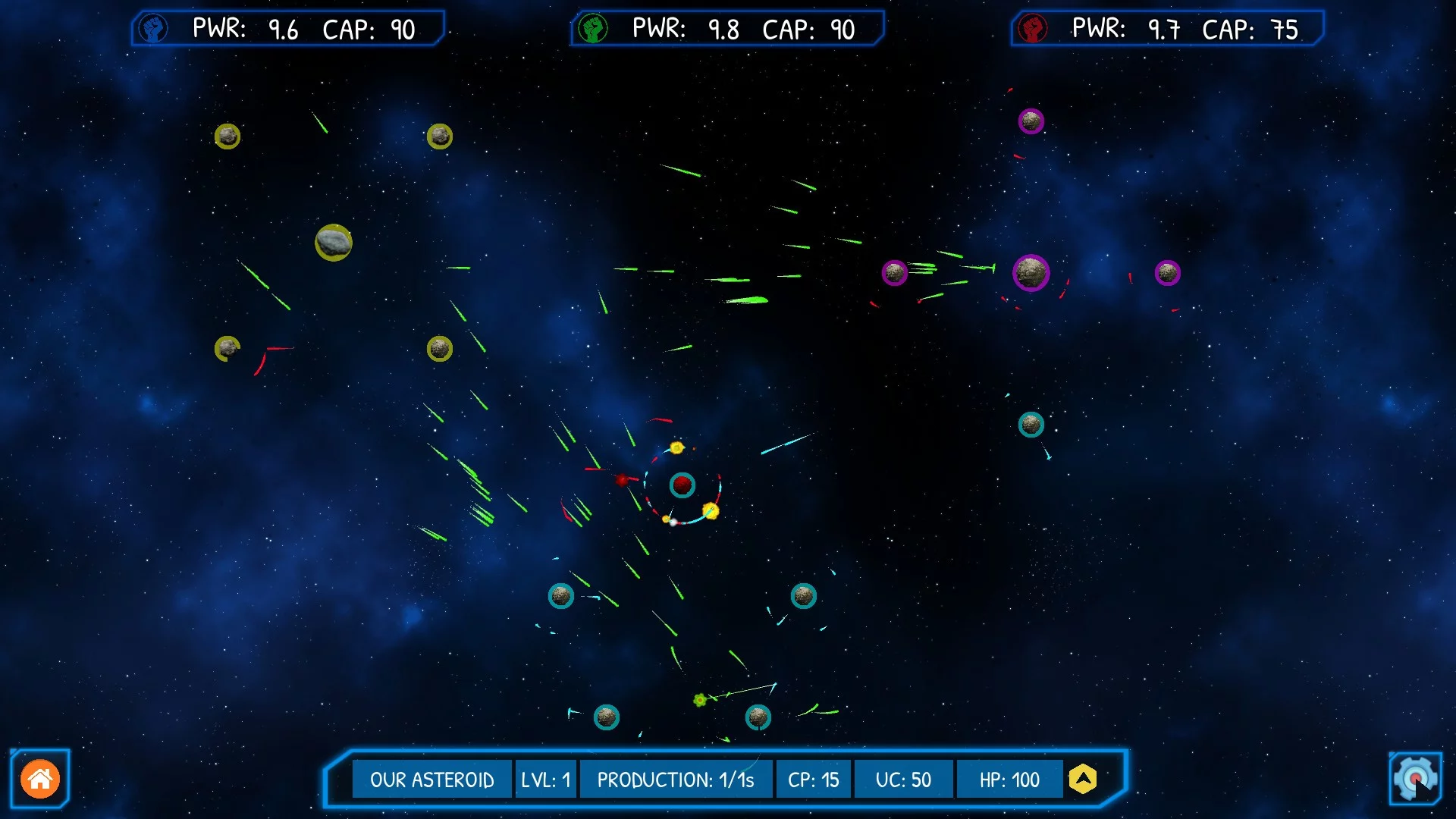 Изображение игры: Asteroid Wars
