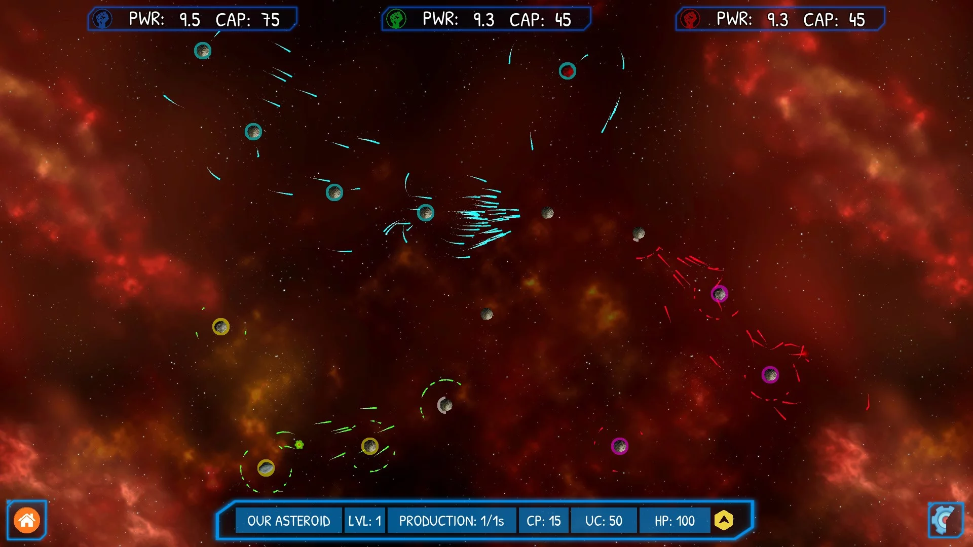 Изображение игры: Asteroid Wars