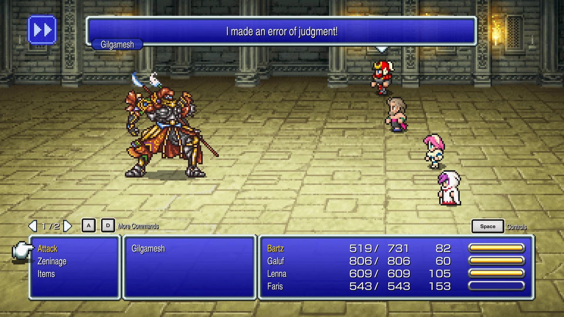 Изображение игры: FINAL FANTASY V Pixel Remaster