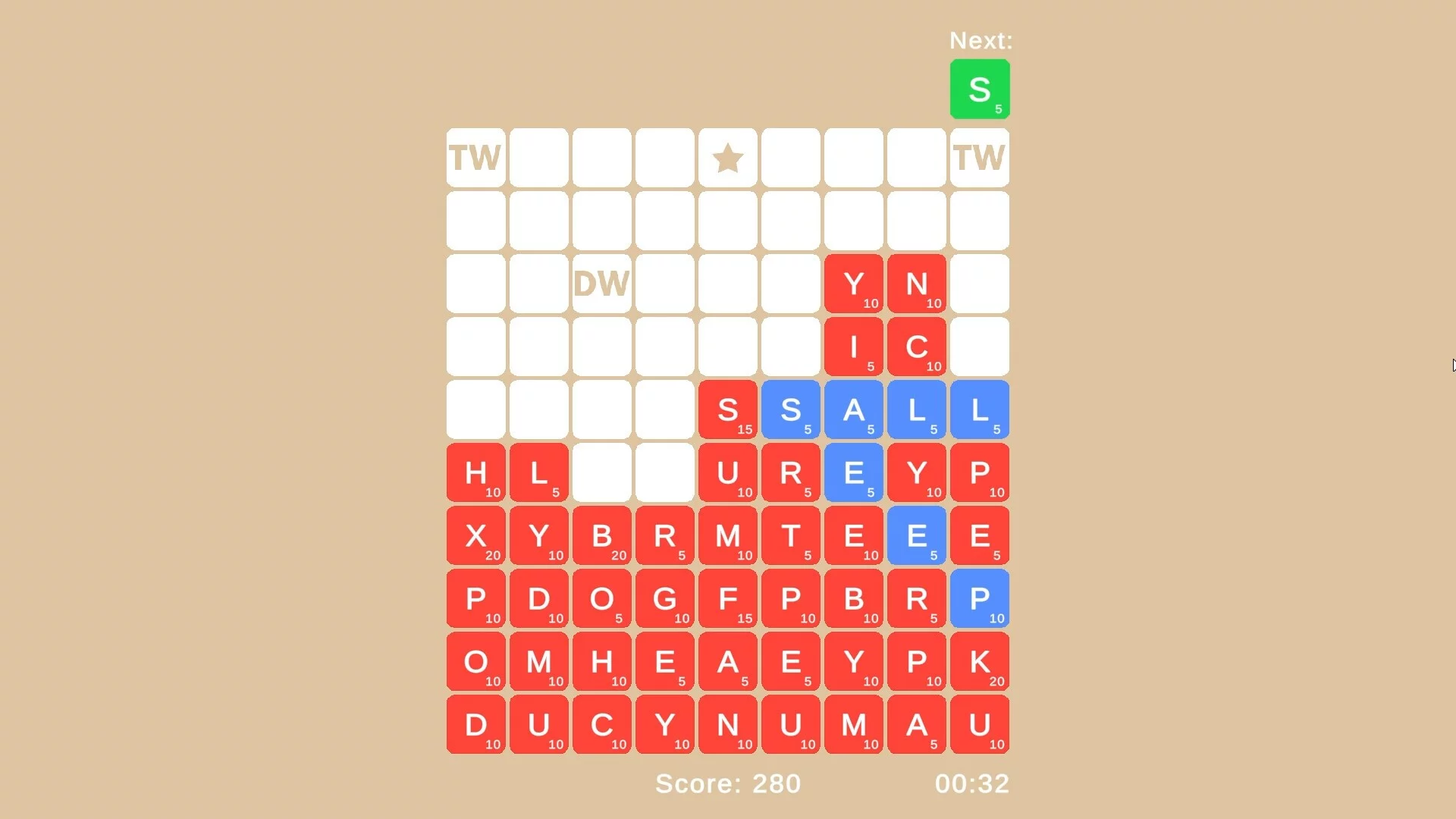 Изображение игры: Down Word