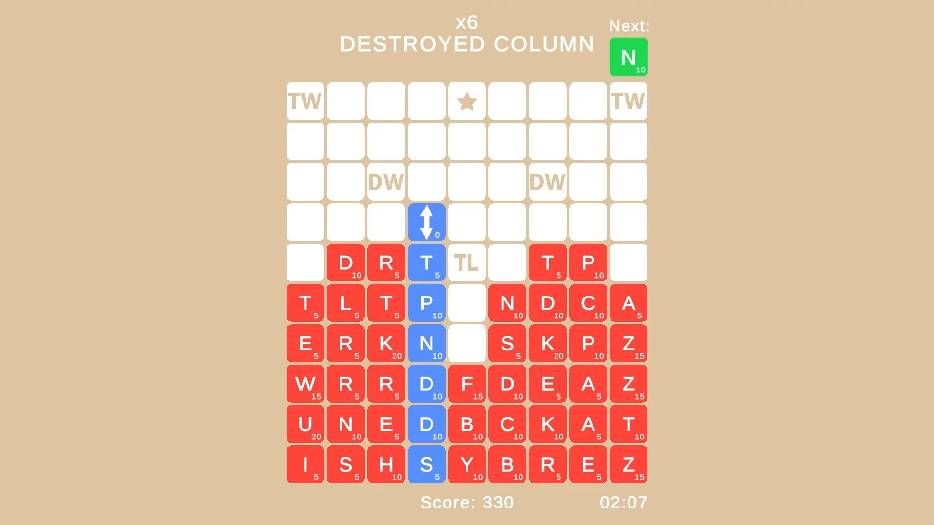 Изображение игры: Down Word