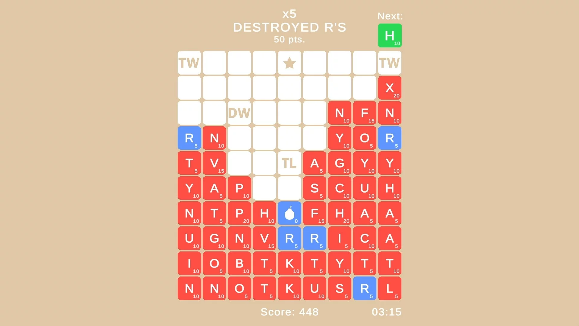 Изображение игры: Down Word