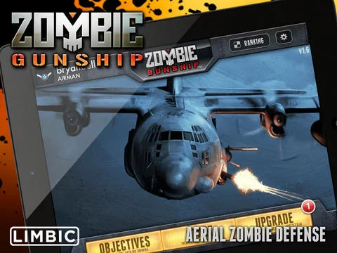 Изображение игры: Zombie Gunship: Gun Down Zombies