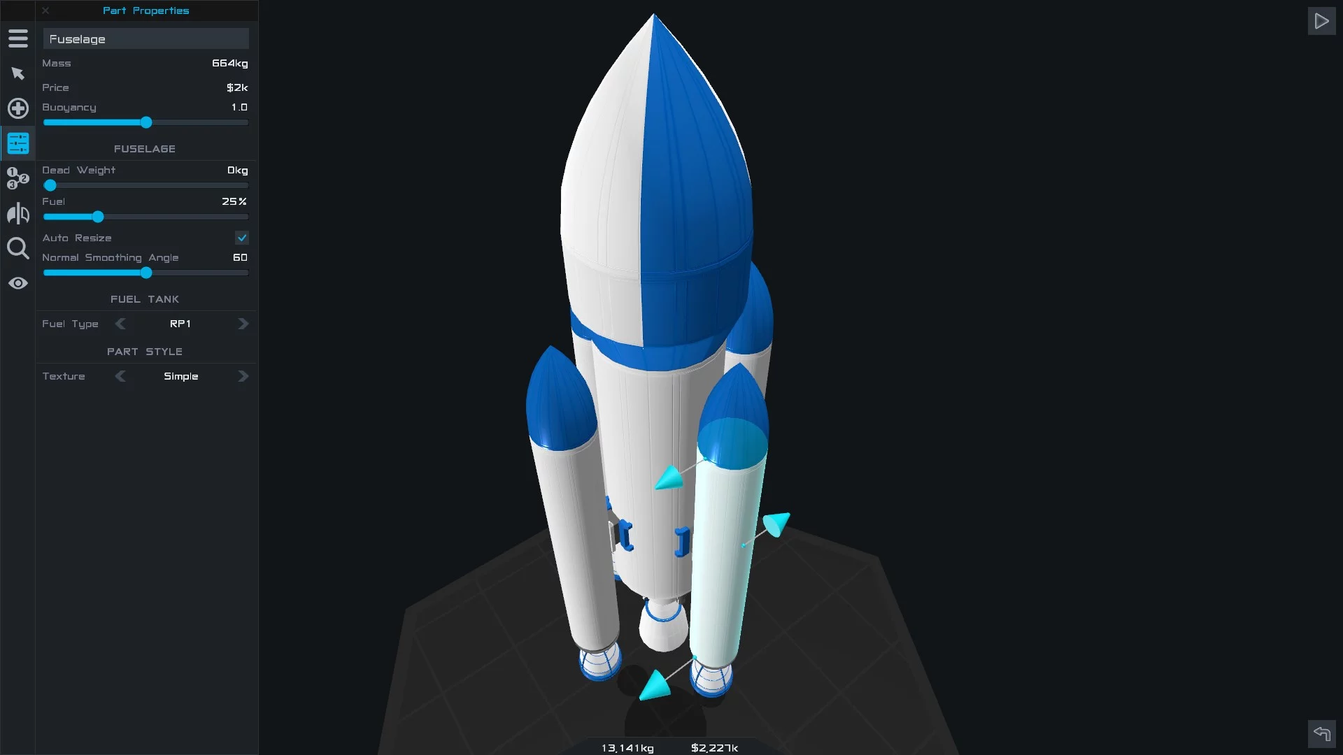 Изображение игры: SimpleRockets 2