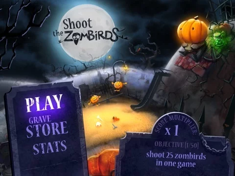 Изображение игры: Shoot The Zombirds