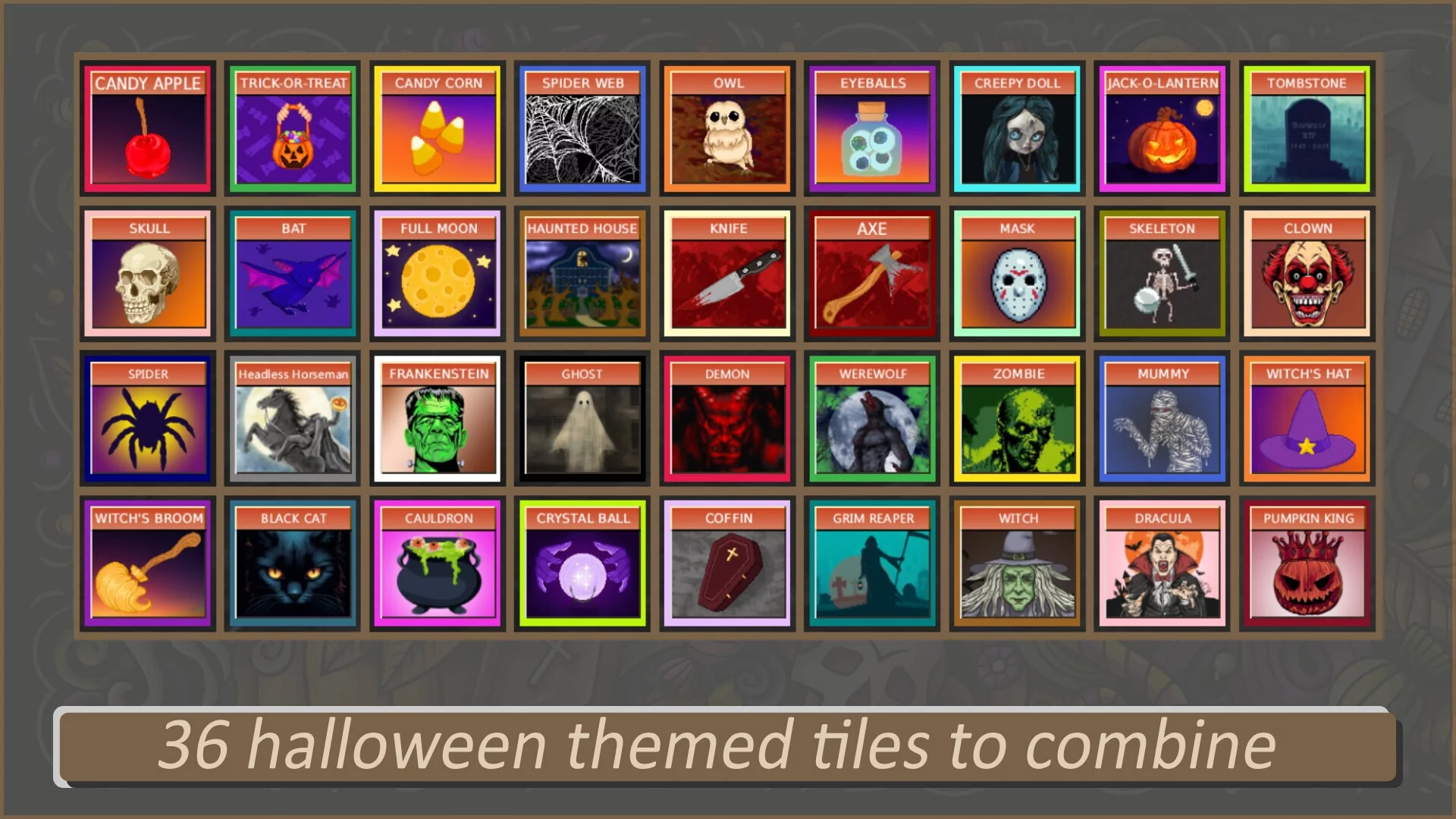 Изображение игры: Halloween 2048
