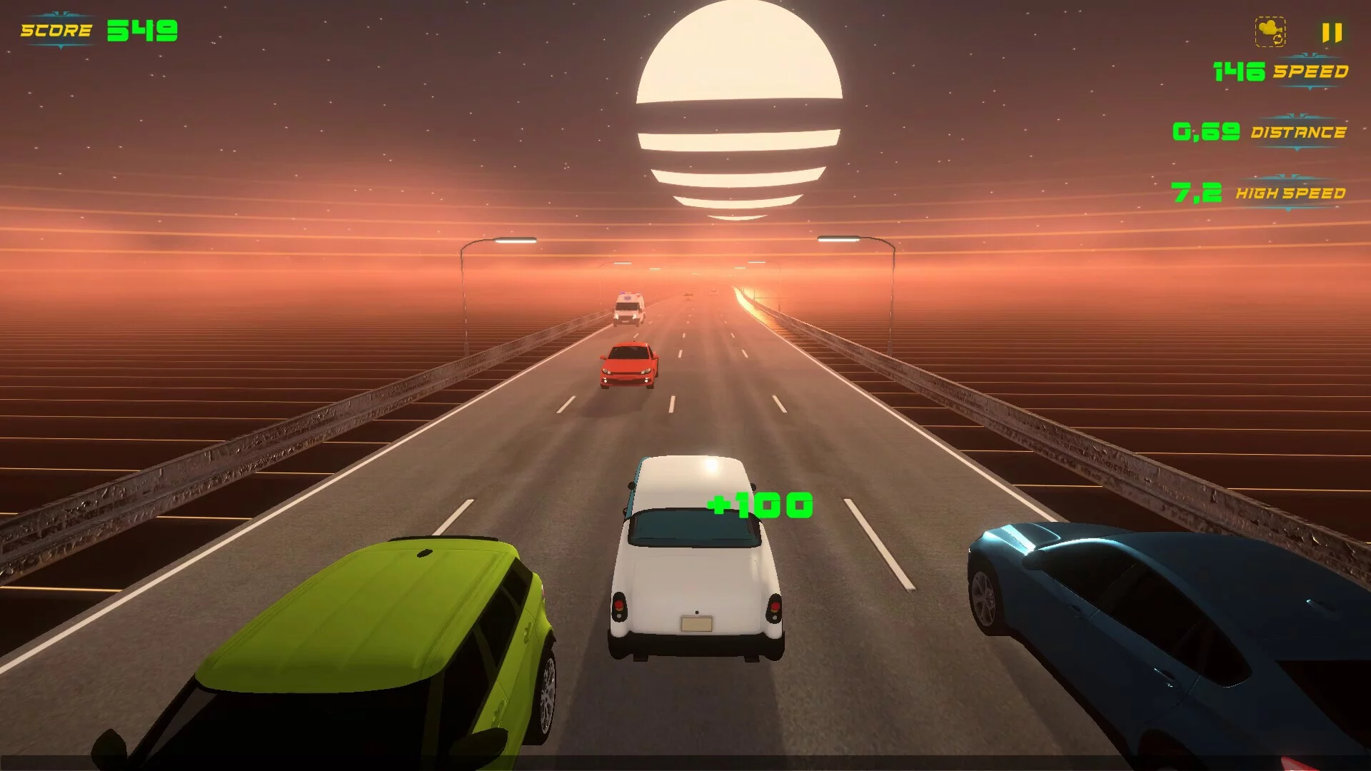 Изображение игры: Neon Rush Highway