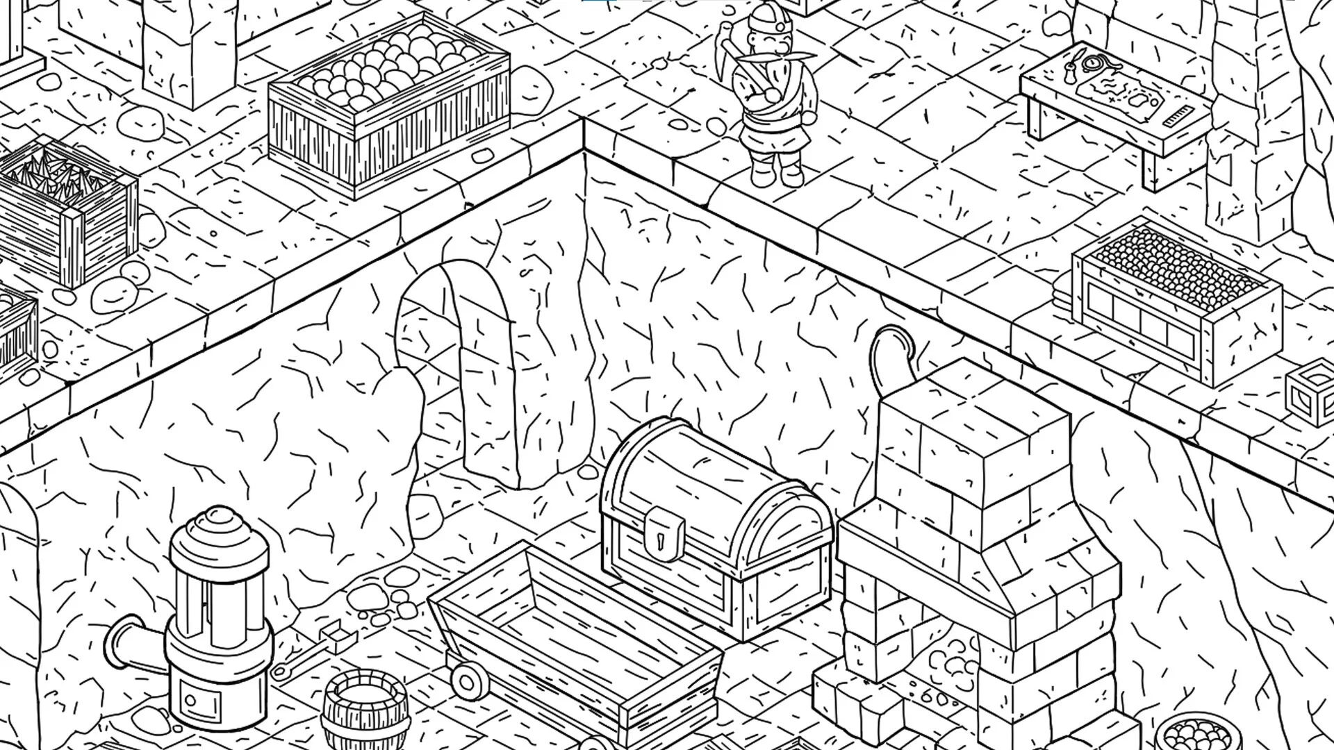 Изображение игры: Find Meow in Dwarf Mines
