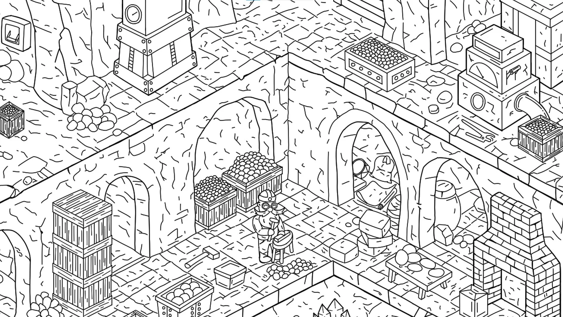 Изображение игры: Find Meow in Dwarf Mines