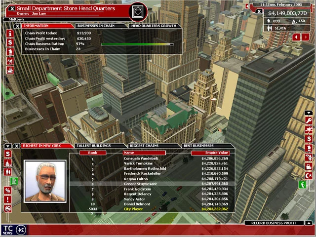 Изображение игры: Tycoon City: New York
