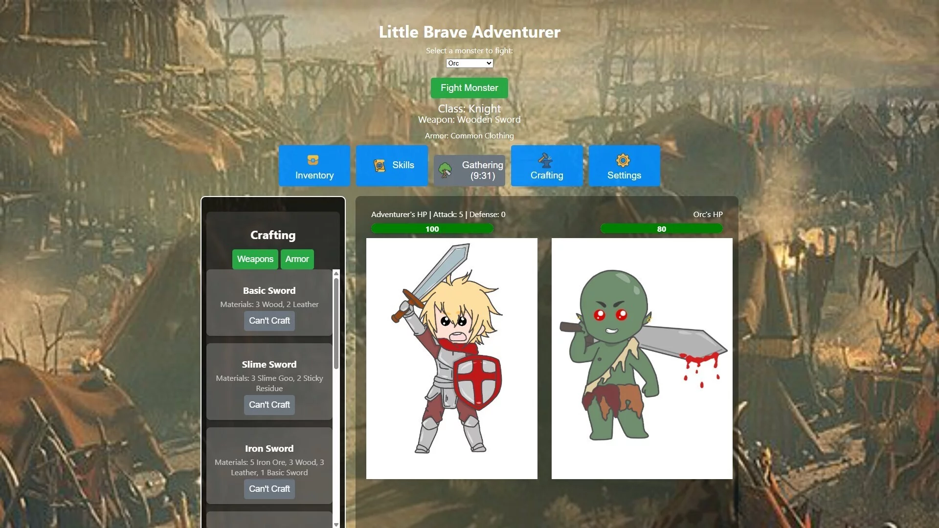 Изображение игры: Little Brave Adventurer
