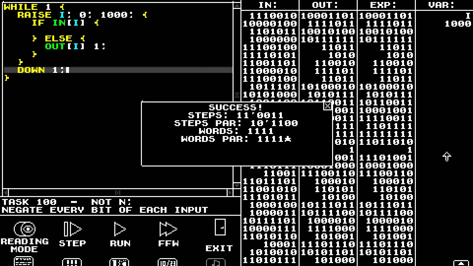 Изображение игры: 1000-BIT