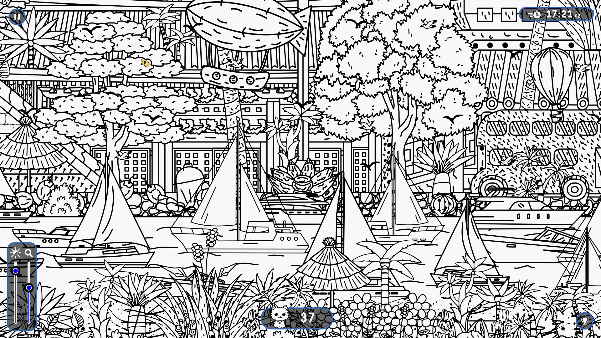 Изображение игры: 101 Cats Hidden in Seoul