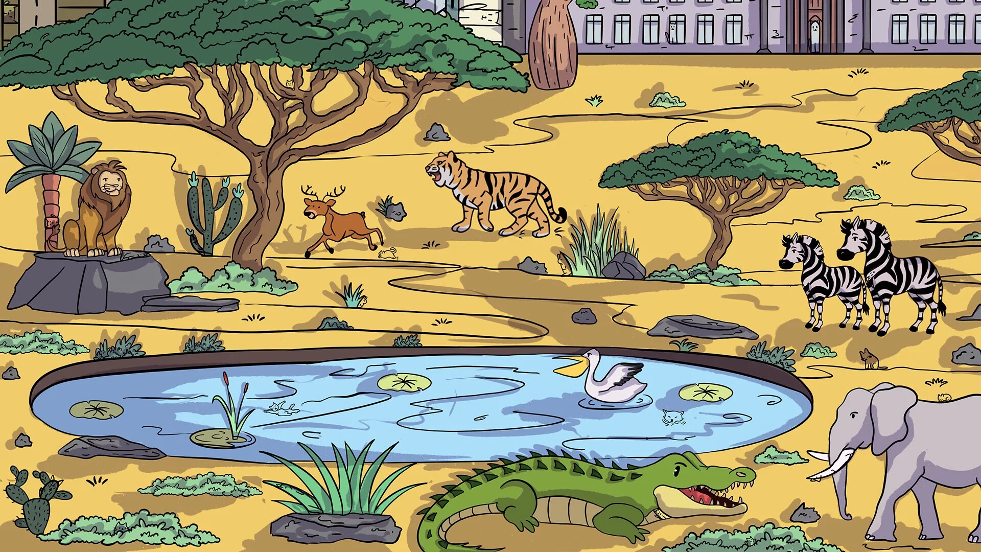 Изображение игры: 100 Africa Cats