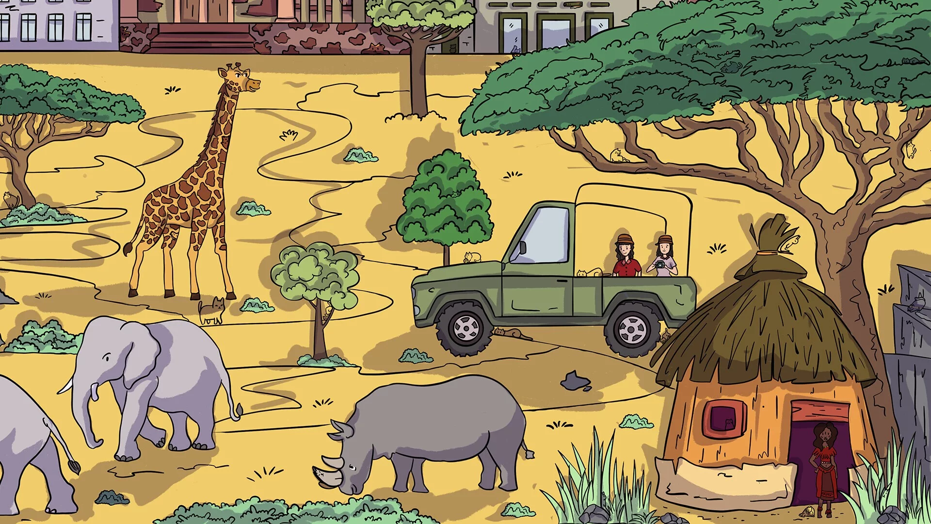 Изображение игры: 100 Africa Cats