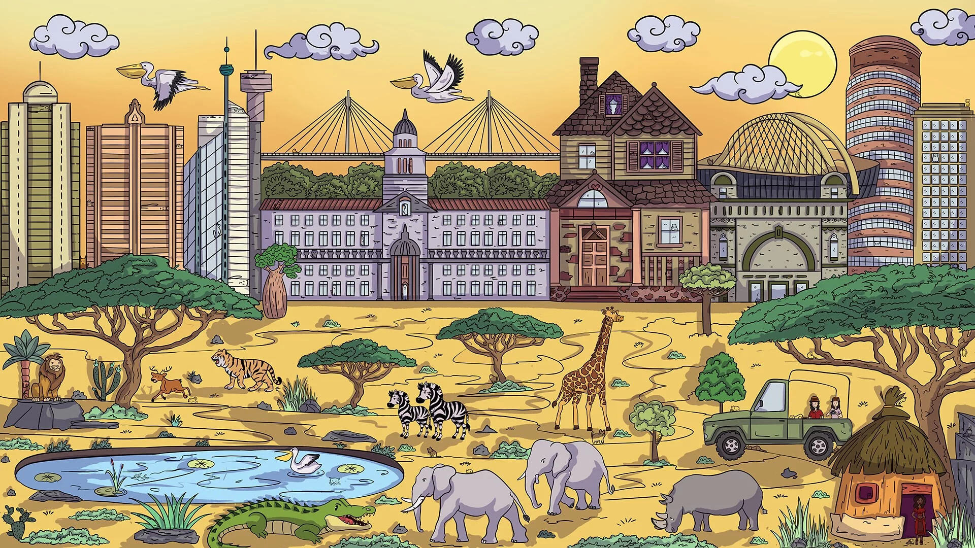 Изображение игры: 100 Africa Cats