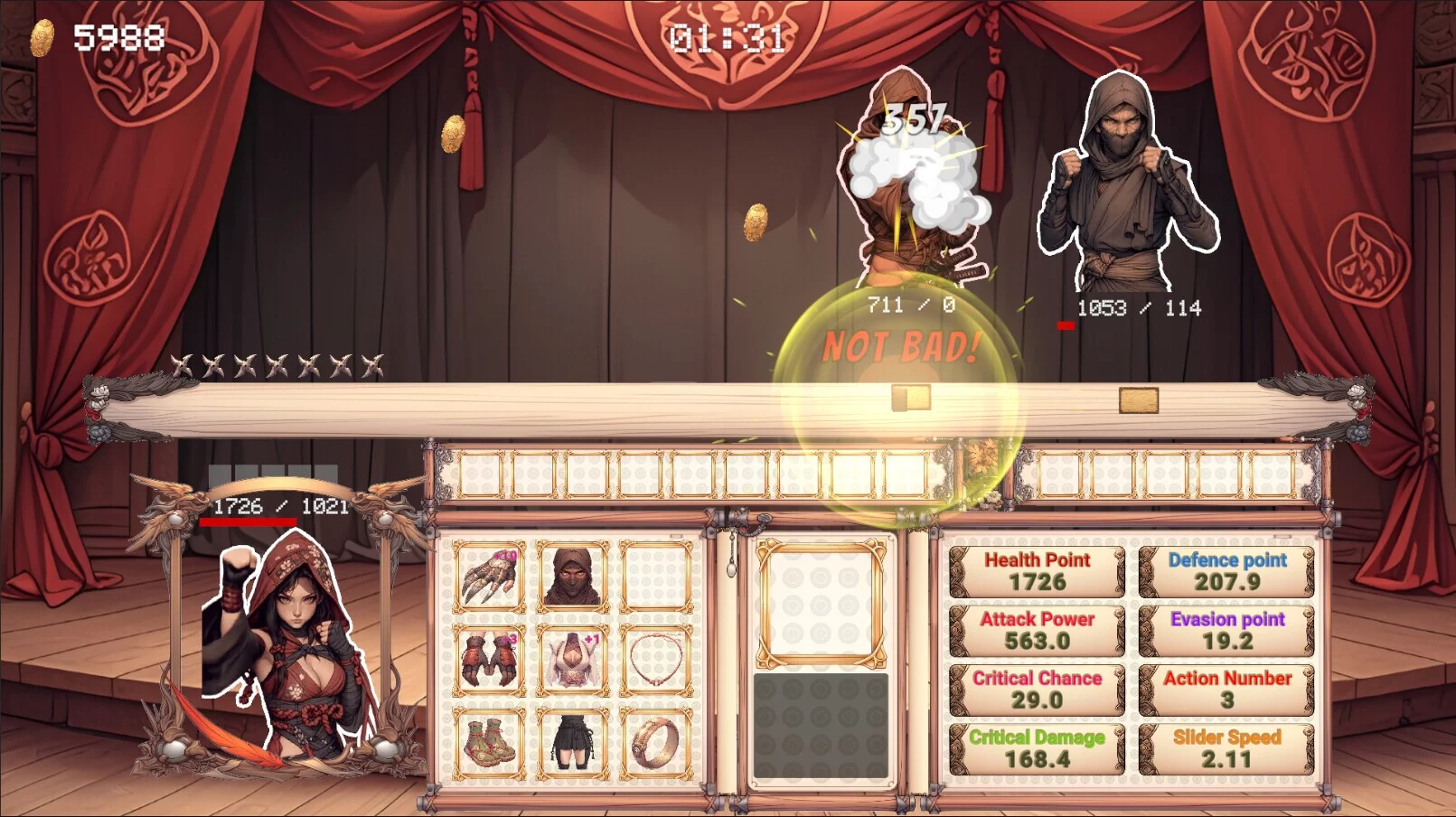 Изображение игры: Kunoichi's Cadence