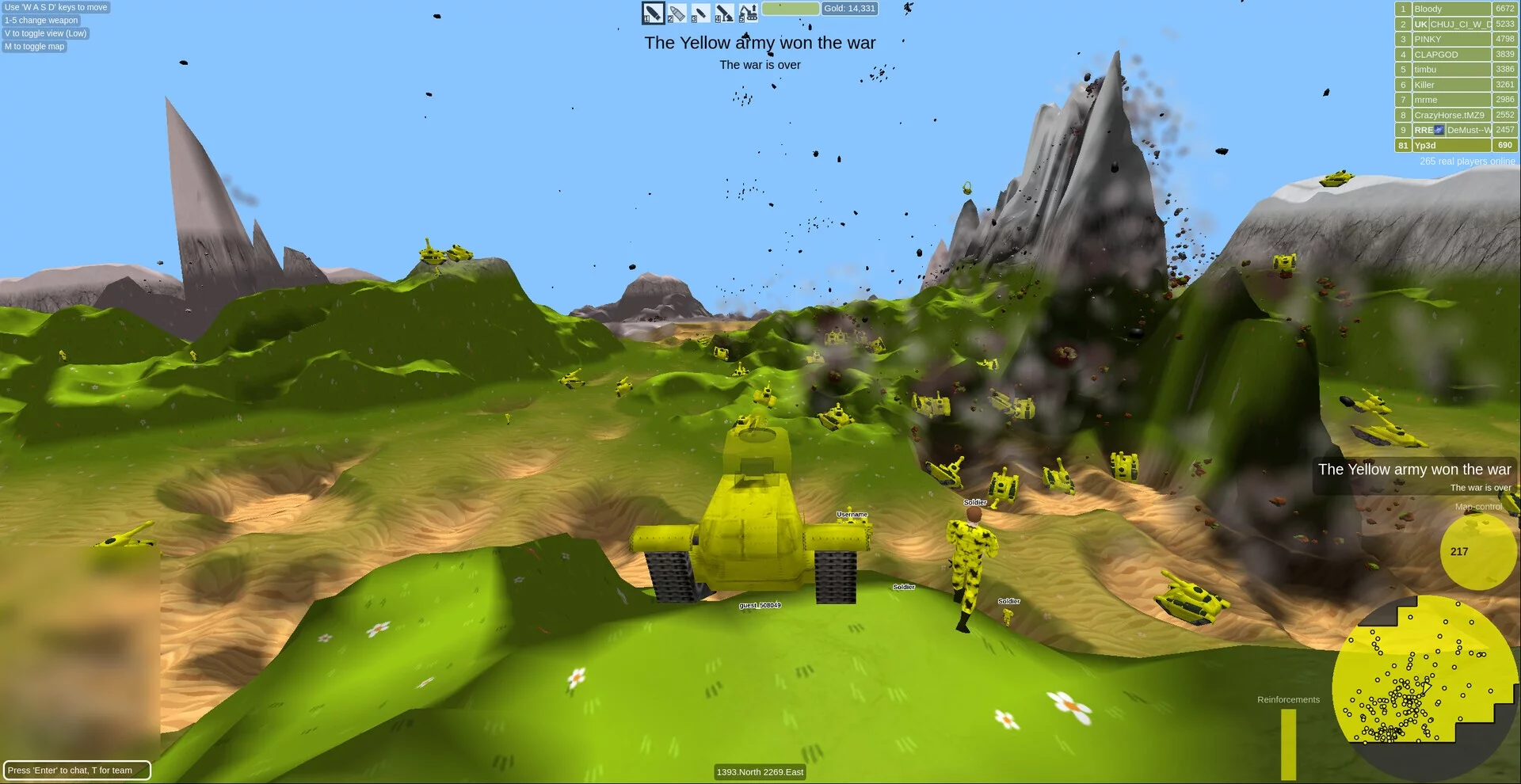 Изображение игры: Tanks 3D