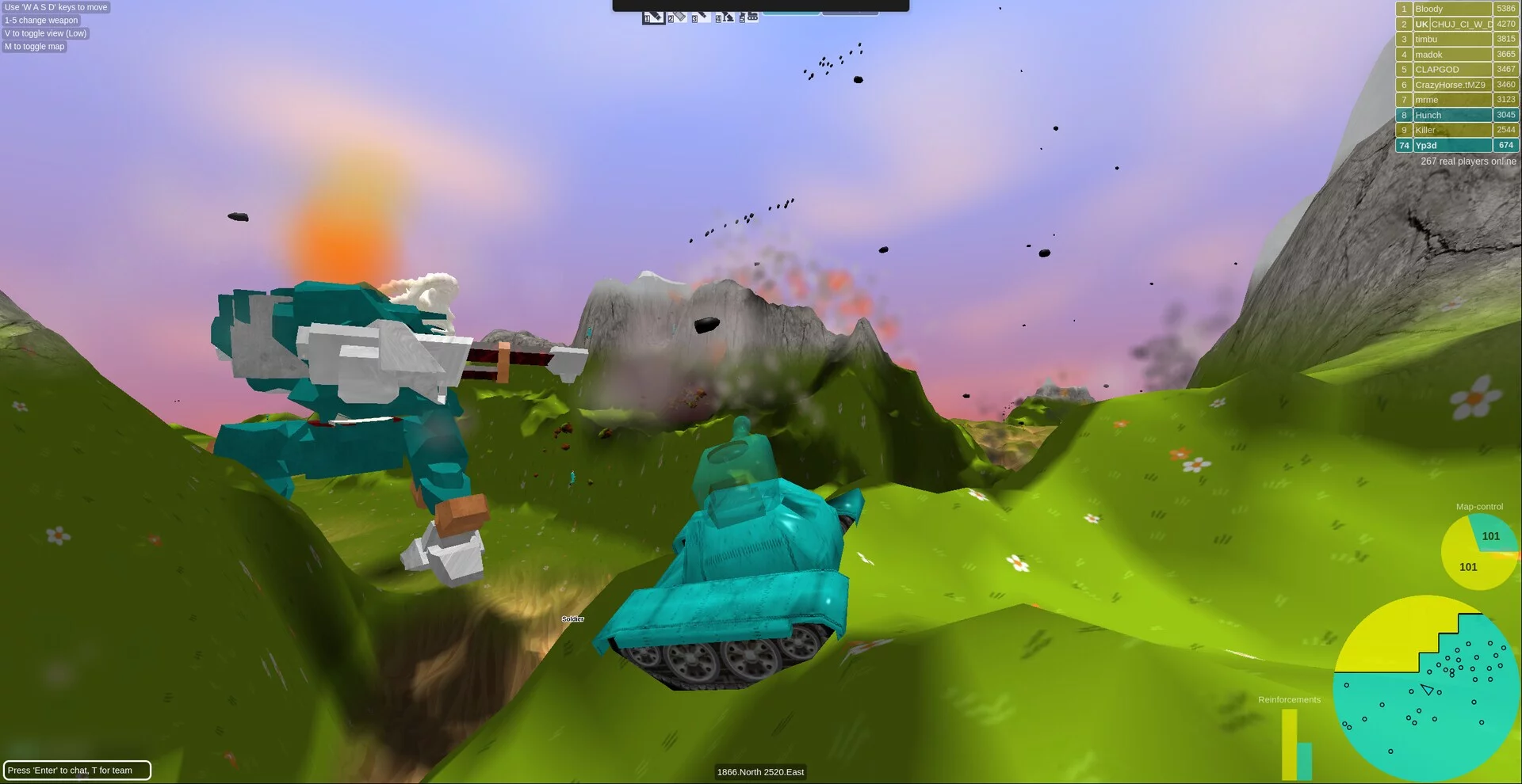 Изображение игры: Tanks 3D