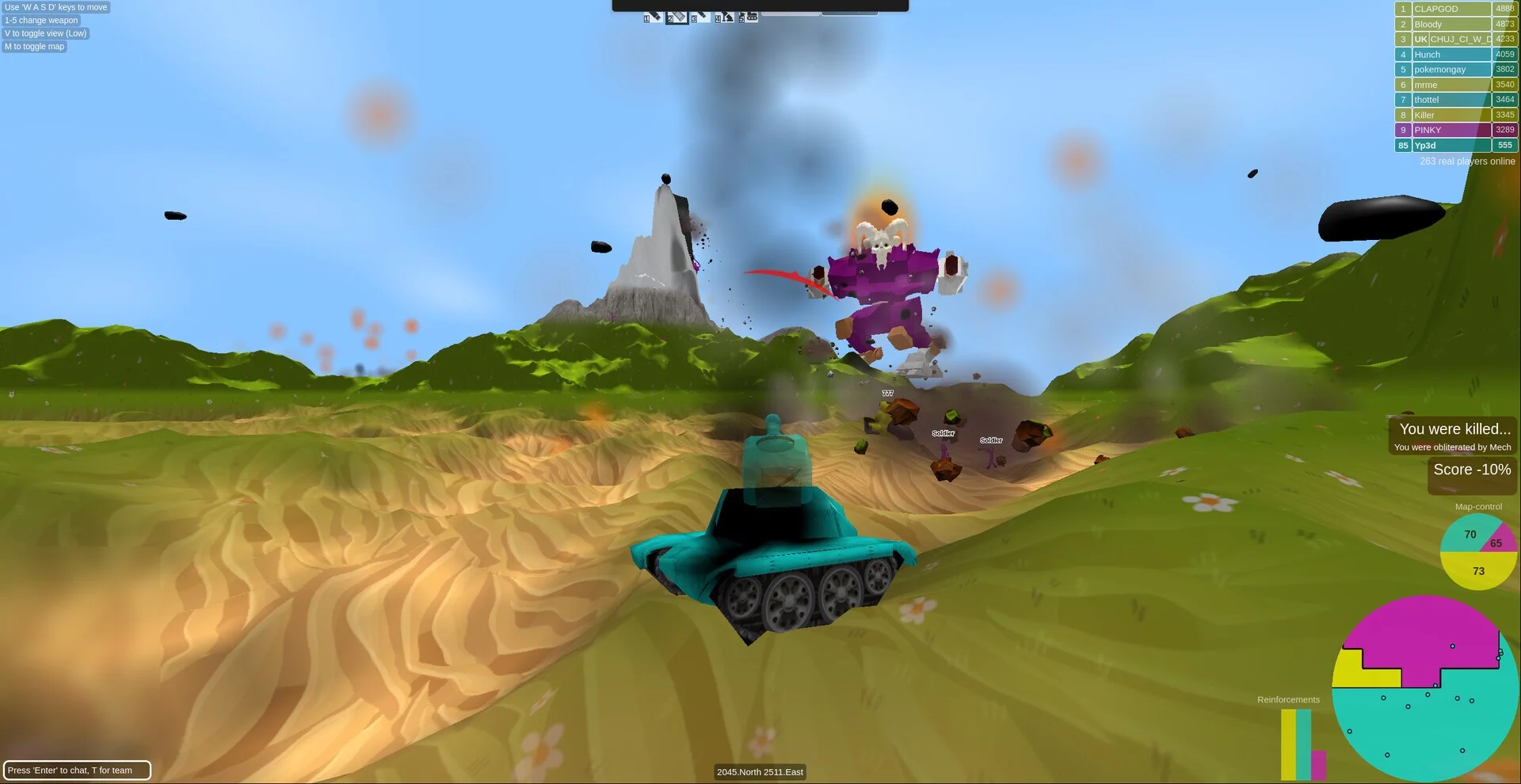 Изображение игры: Tanks 3D