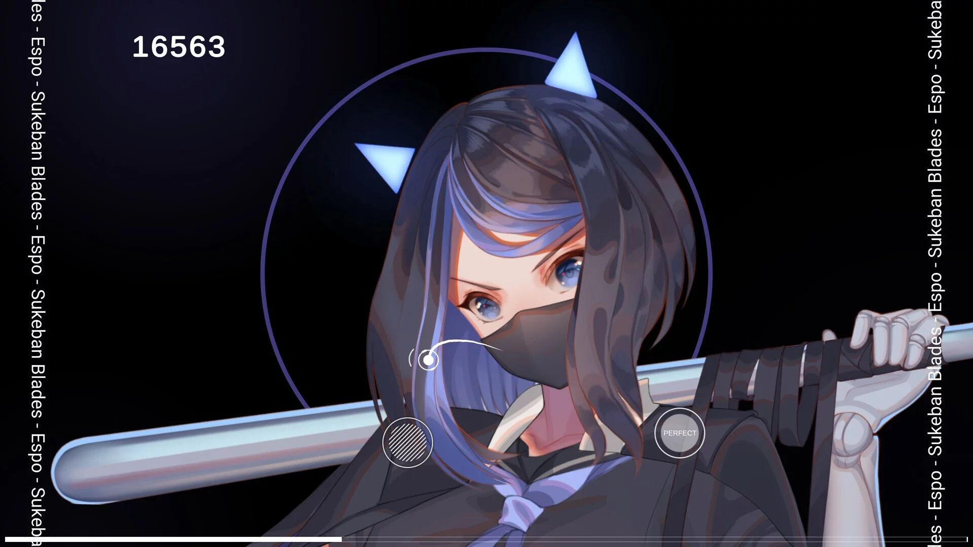 Изображение игры: AKUMA: Cyberpunk Rhythm Action