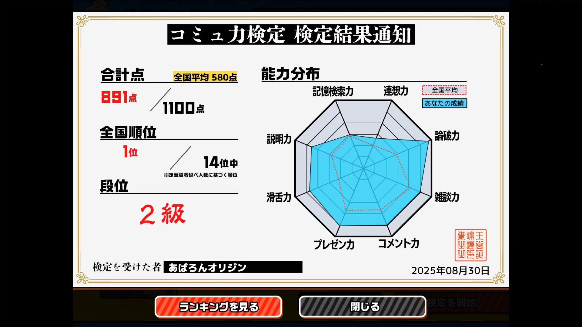 Изображение игры: おしゃべりキング！コミュ力診断ゲーム