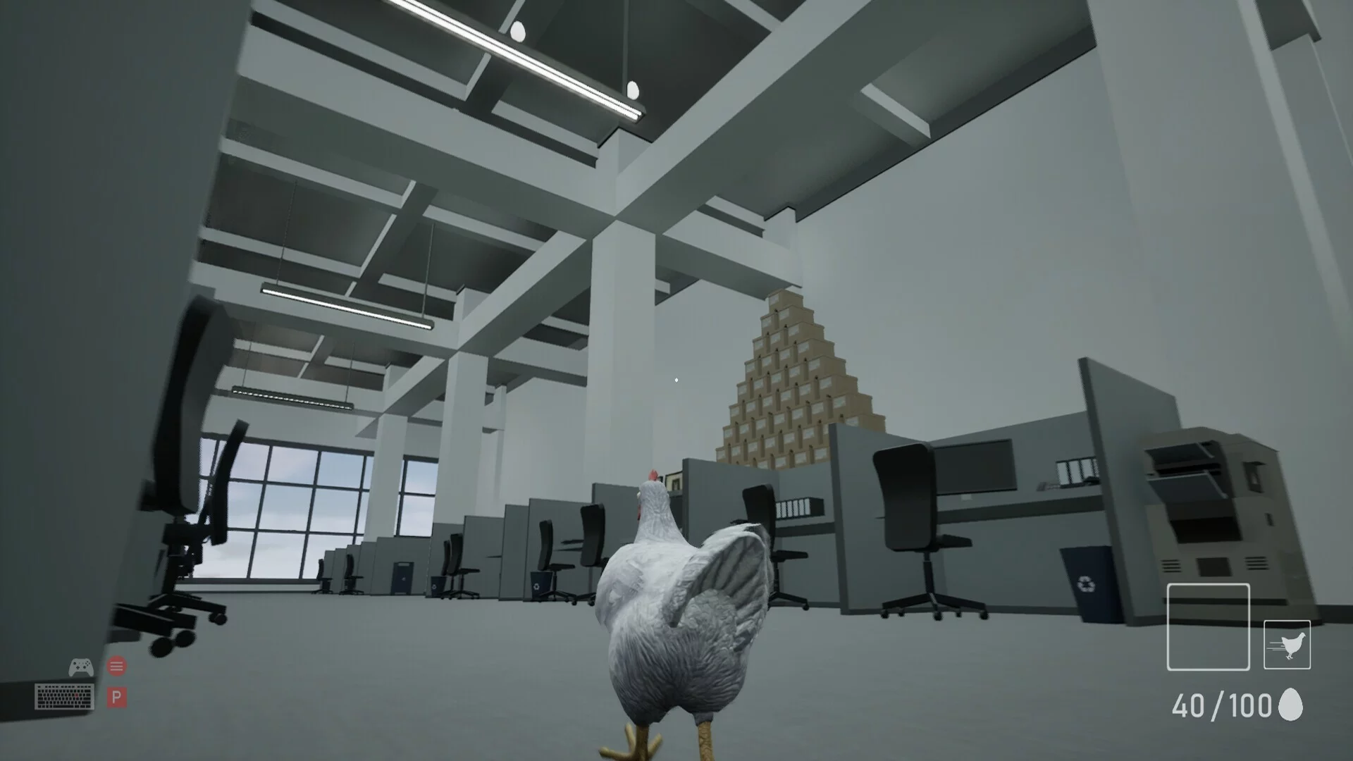 Изображение игры: A Chicken In The Office