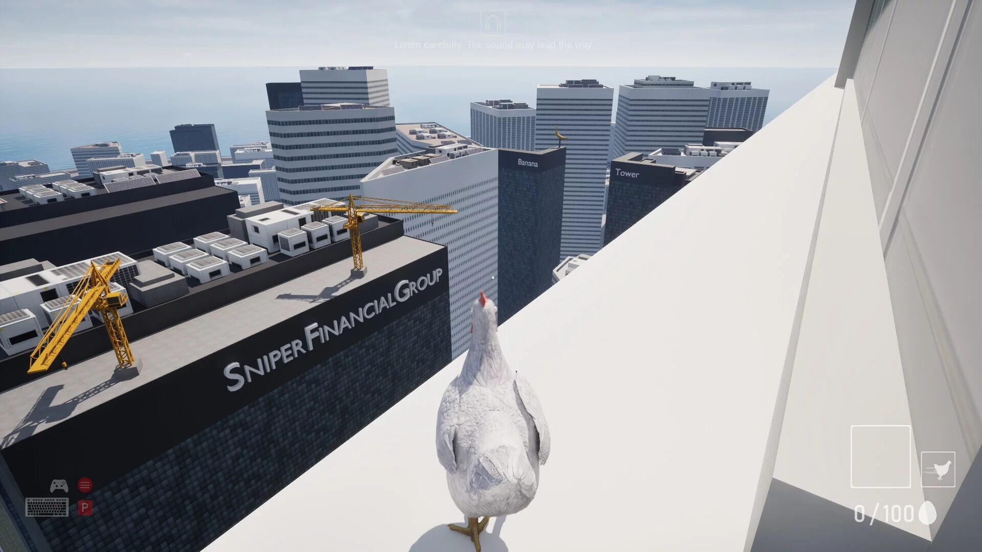 Изображение игры: A Chicken In The Office