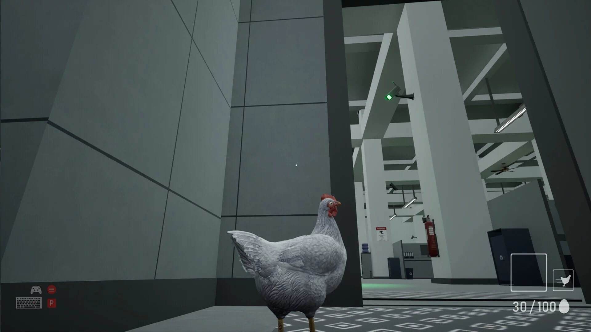 Изображение игры: A Chicken In The Office