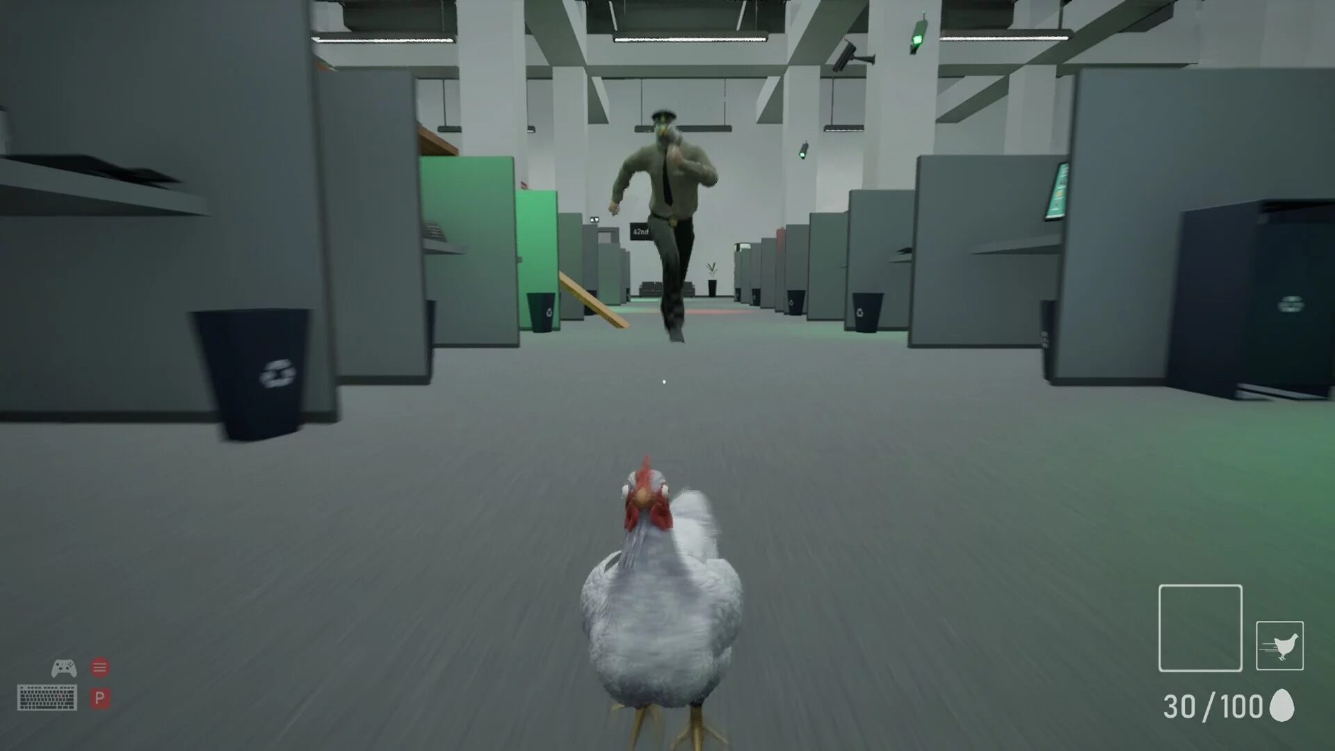 Изображение игры: A Chicken In The Office