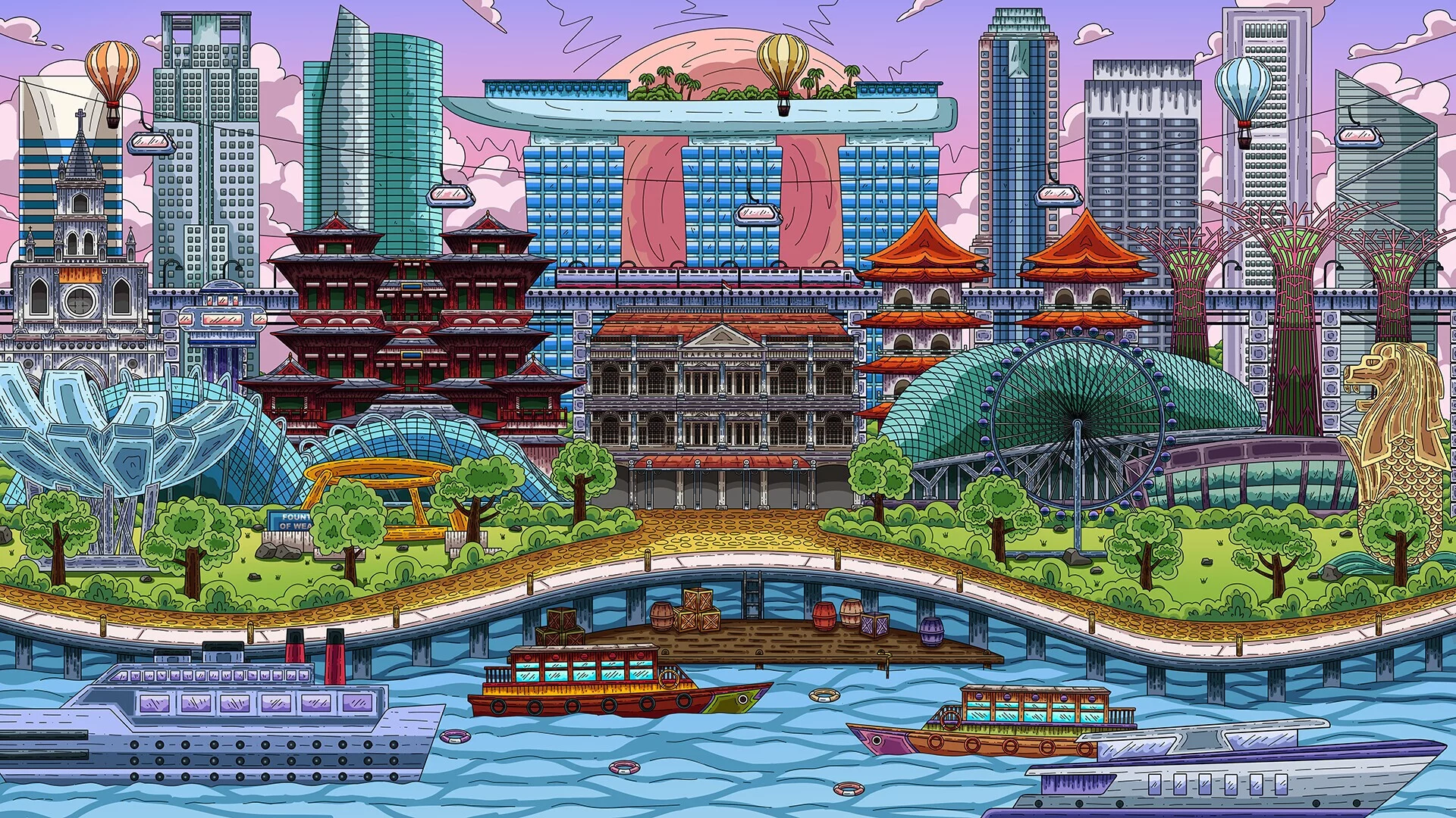 Изображение игры: 100 Singapore Cats