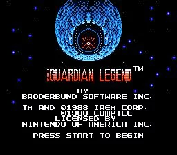 Изображение игры: The Guardian Legend