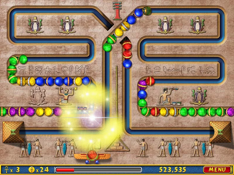 Изображение игры: LUXOR