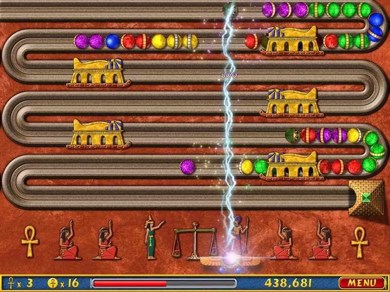 Изображение игры: LUXOR