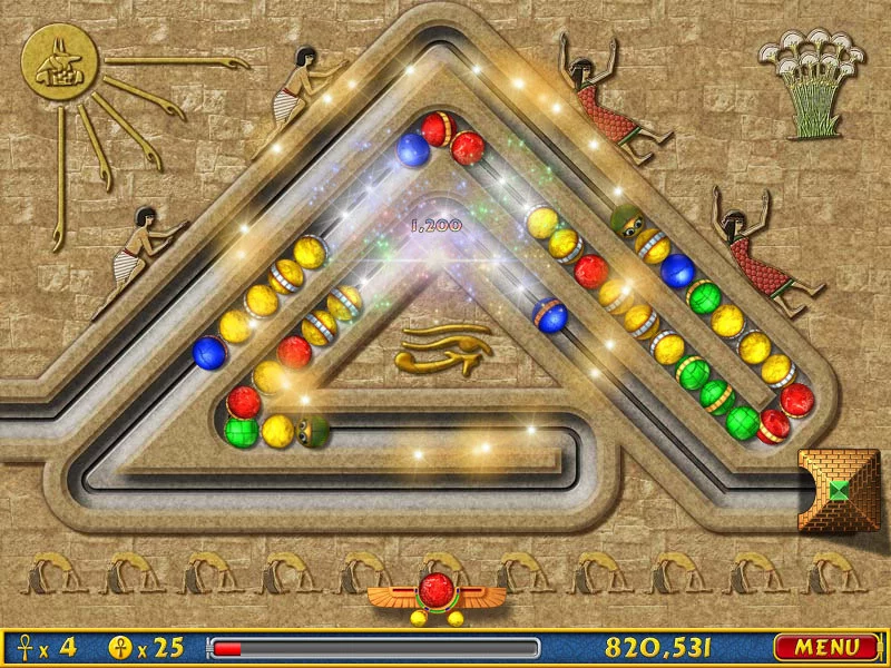 Изображение игры: LUXOR