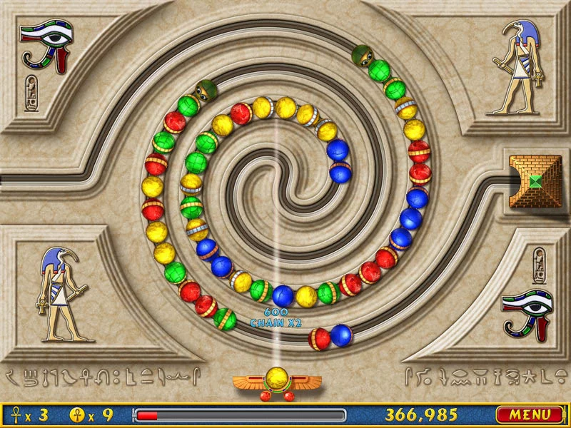 Изображение игры: LUXOR