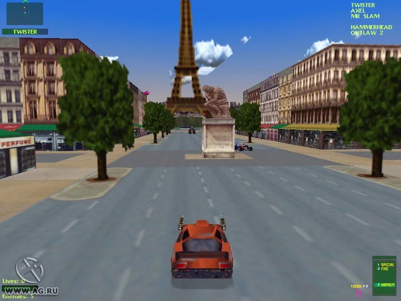 Изображение игры: Twisted Metal 2