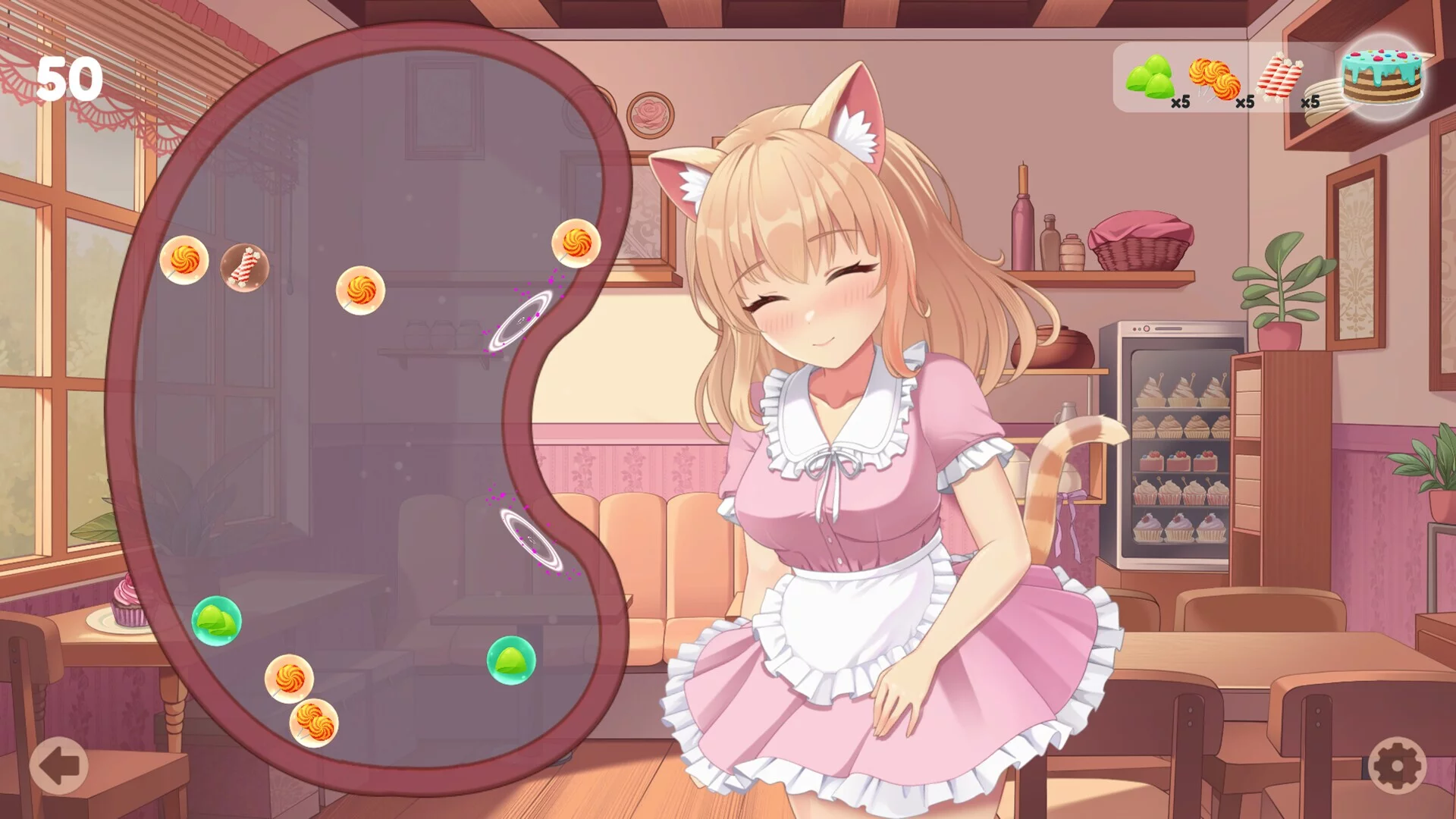 Изображение игры: Neko Café Stories