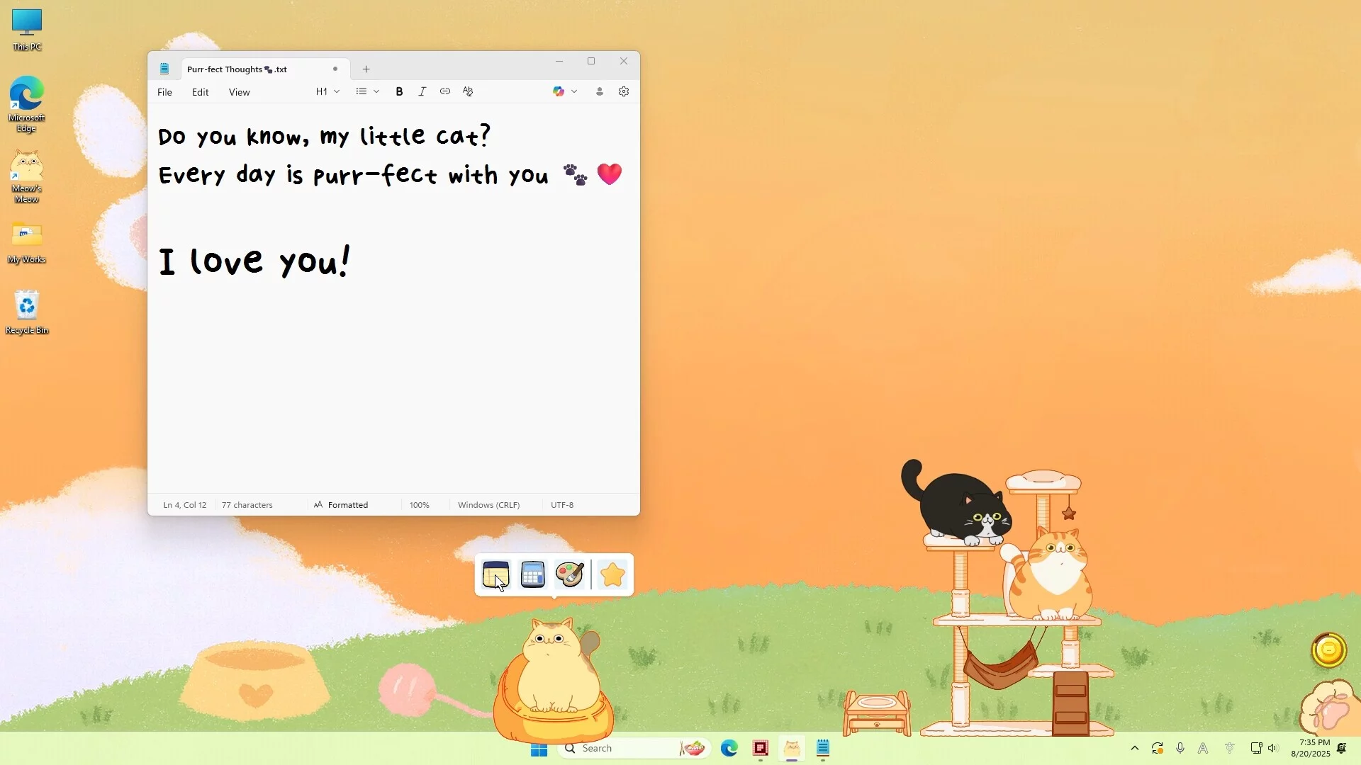 Изображение игры: Meow's Meow