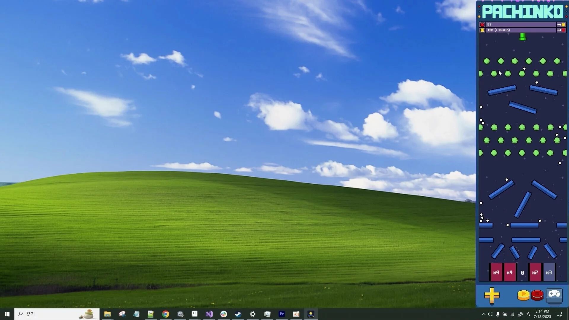 Изображение игры: Desktop Pachinko Idle