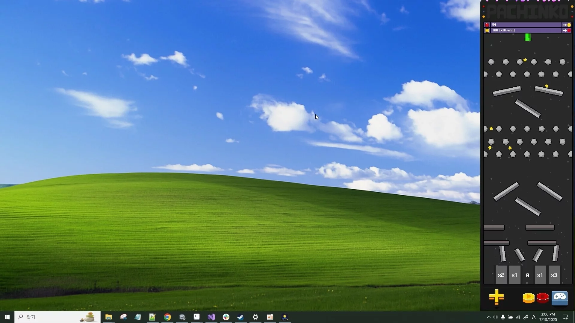 Изображение игры: Desktop Pachinko Idle