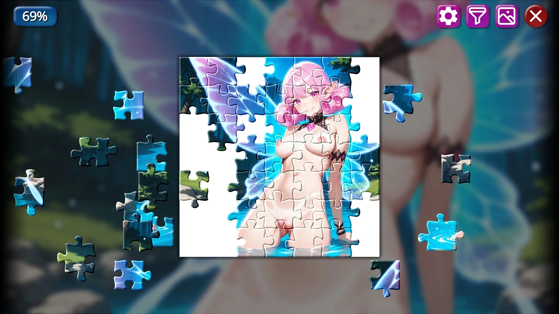 Изображение игры: Fragments of Waifu